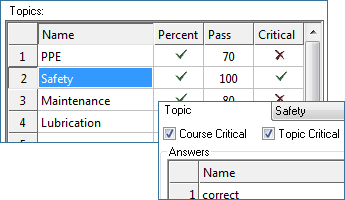 Setting Critical Elements for Elearning