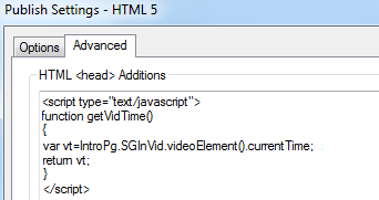 Getting Current Video Time using Javascript in Opus Pro