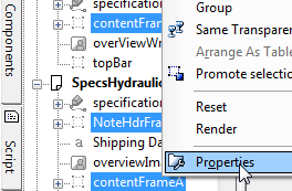 Changing Properties in Opus