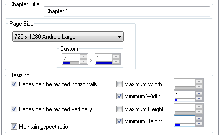 Responsive Content Settings