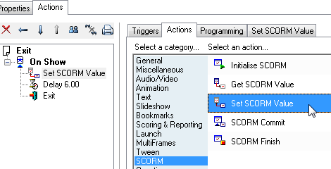 Opus Pro Scorm Action